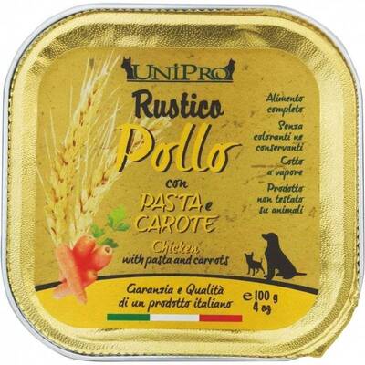 Unipro Cane Rustico Pollo Pasta E Carote 100 Gr 32x